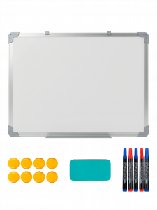 Доска магнитная маркерная на стену, для рисования 60x45 см Орбита OT-OCB01